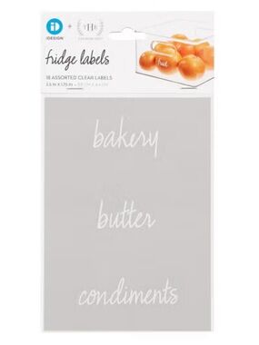 NEW 3 Pks iDesign + The Home Edit 18 Ct Clear White Handwriting Fridge Labels